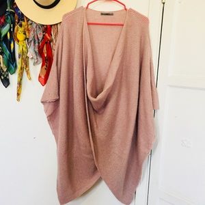 Anthropologie Rose Pink Poncho